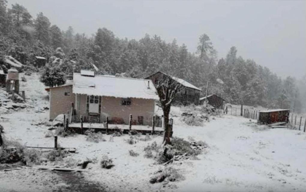 Reporta Durango caída de nieve en tres municipios