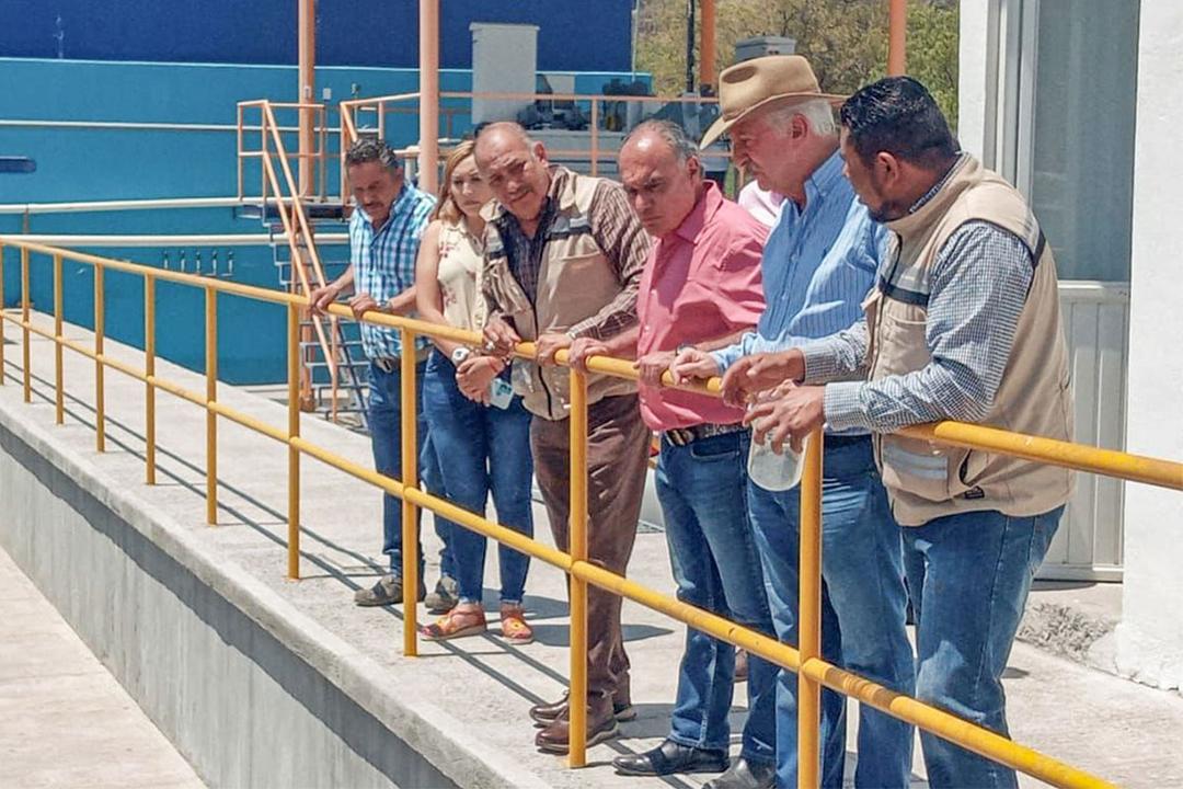 Enrique Vega supervisa Planta de Tratamiento de Agua en Saldarriaga