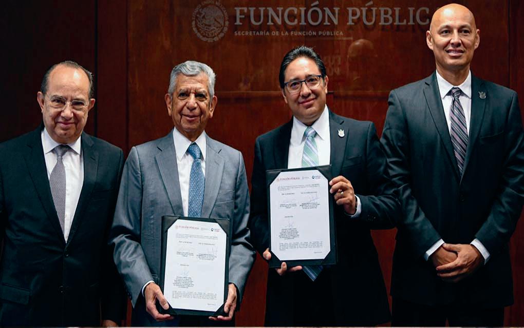 Firman convenio SFP y Estado para mejorar enfoque preventivo en gobierno