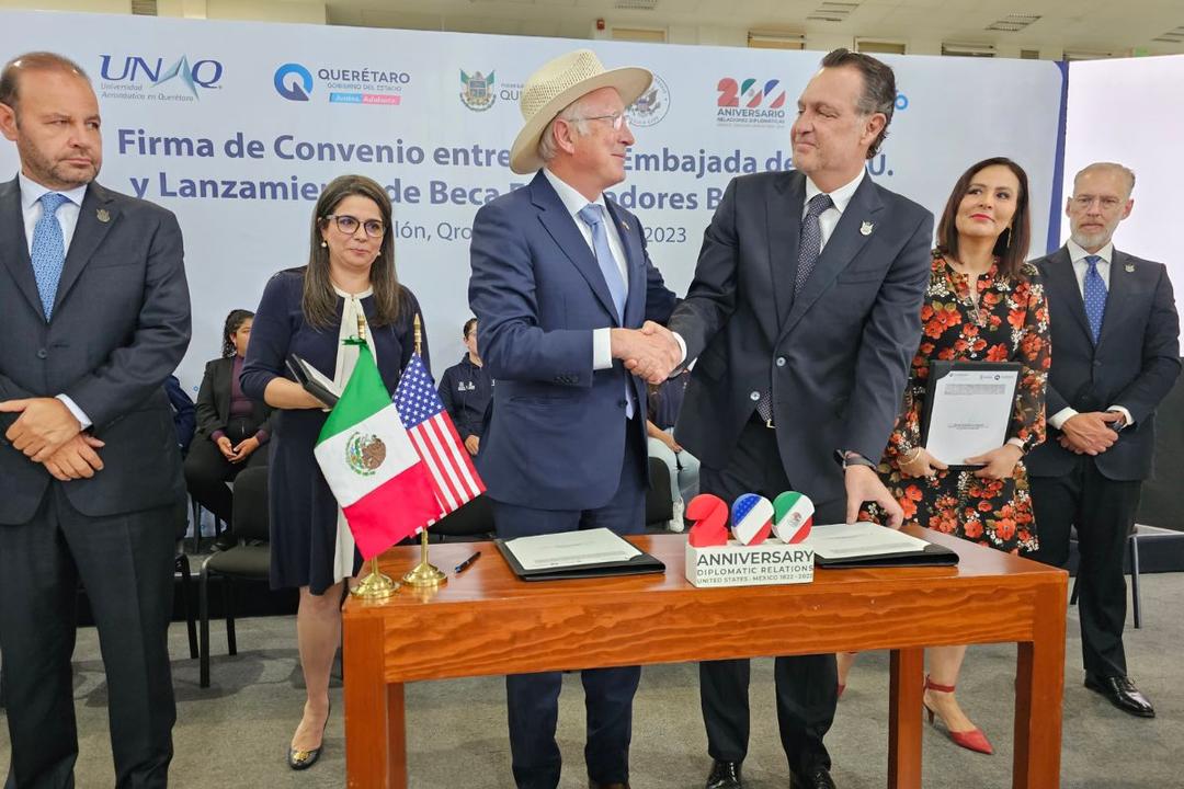 Querétaro firma convenio con Embajada de EU en México