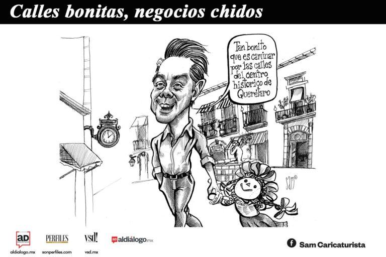 Caricatura: Calles bonitas, negocios chidos