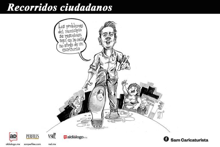 Caricatura: Recorridos ciudadanos