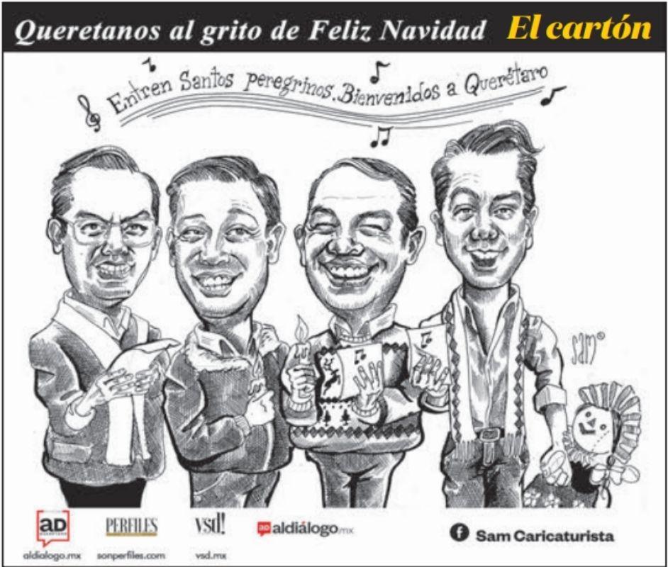 Caricatura: Queretanos al grito de Feliz Navidad