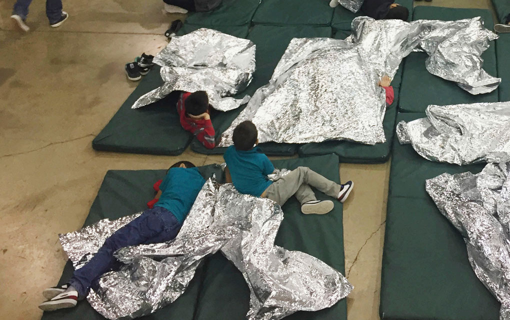 Niños migrantes detenidos