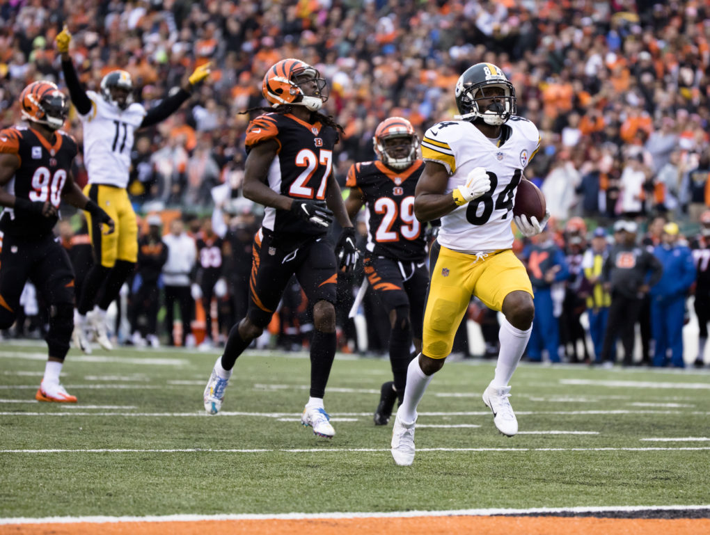 Antonio Brown anota al final; Steelers vencen a Bengals / Foto: AP.