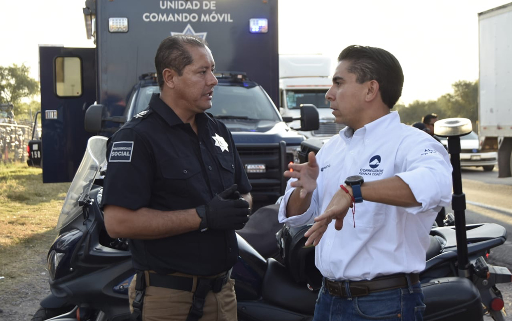 Sosa Pichardo supervisó el operativo de seguridad en los límites con Guanajuato./Foto: Especial
