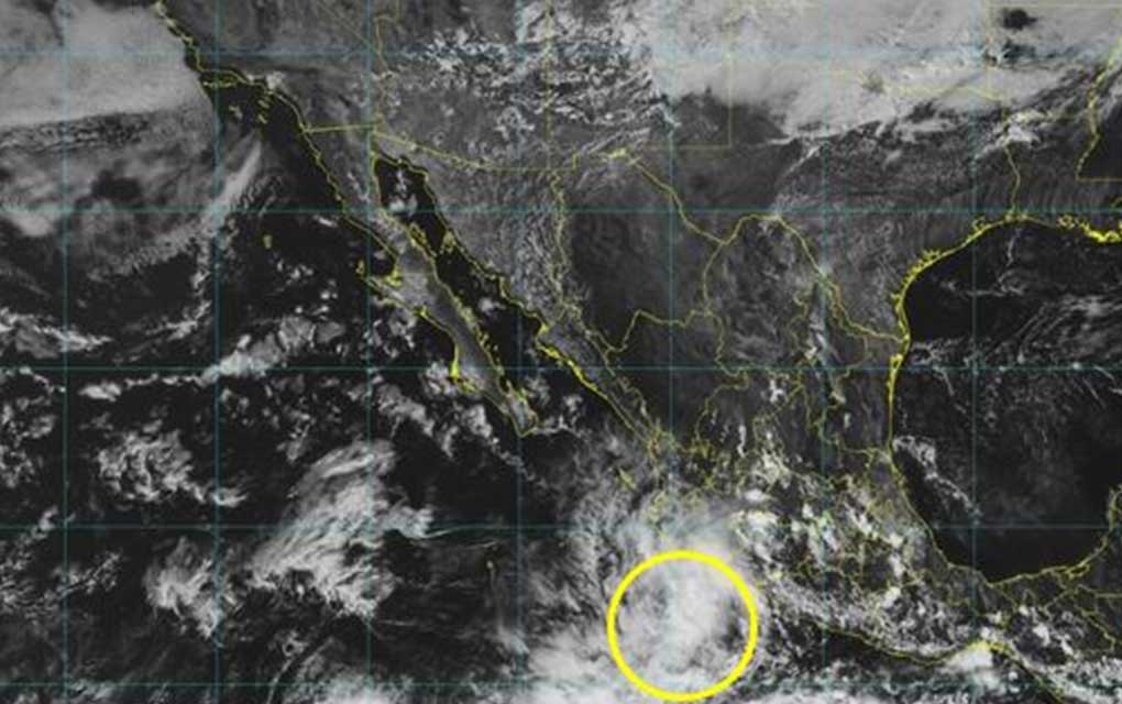 La Depresión Tropical 22-E se localizó al suroeste de Michoacán y al sur de Colima. /foto/especial