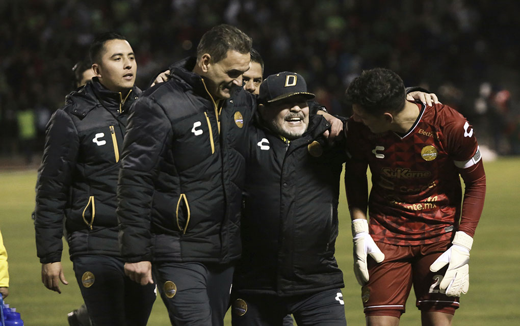 El sueño de Maradona por alcanzar un título como técnico en México está cada vez más cerca./AP