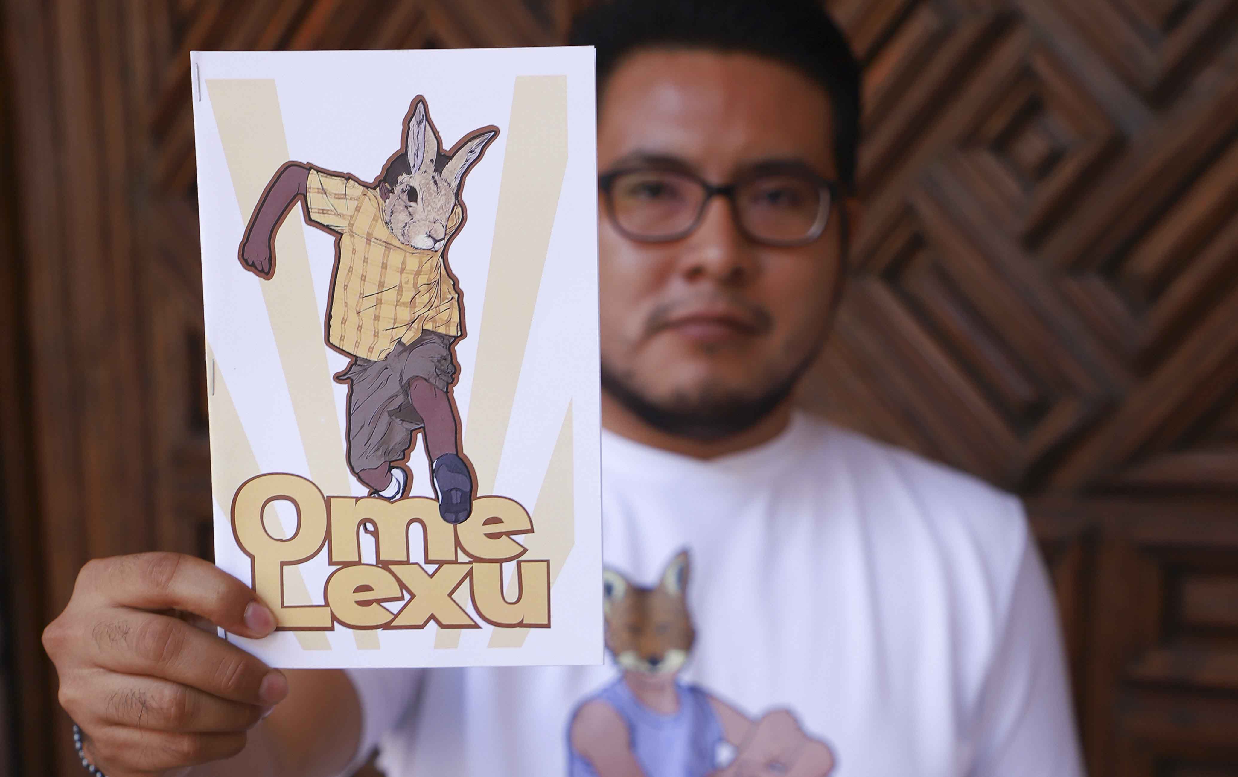 Ome Lexu, el hombre conejo, un superhéroe al rescate de las lenguas indígenas. /Foto: Especial