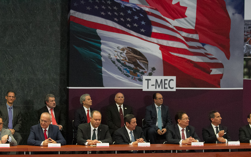 Enrique Peña Nieto, encabezó una reunión con los integrantes del equipo negociador del T-MEC en la residencia oficial de Los Pinos / Foto: Cuartoscuro.