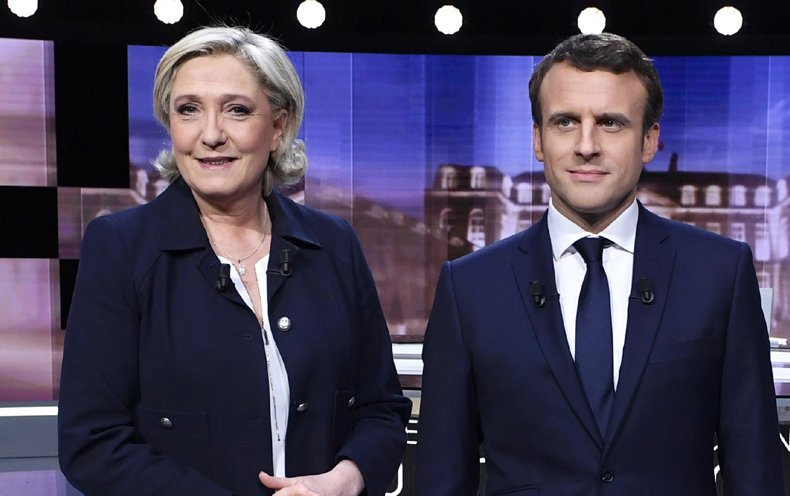 Marine Le Pen y Emmanuel Macron. /Foto: Especial