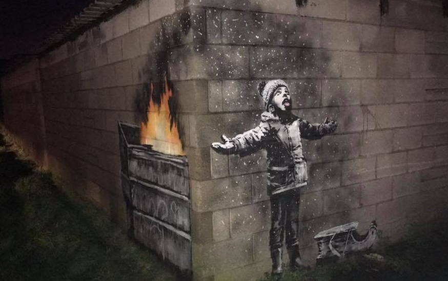 Banksy, es el seudónimo del artista del arte urbano británico. /foto:especial