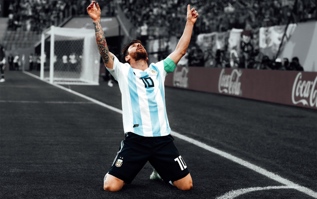 Messi, de 31 años, había jugado por última vez con la casaca de Argentina en la eliminación a manos de Francia./@TeamMessi