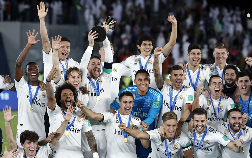 El conjunto español del Real Madrid confirmó su dominio en el Mundial de Clubes 2018./AP