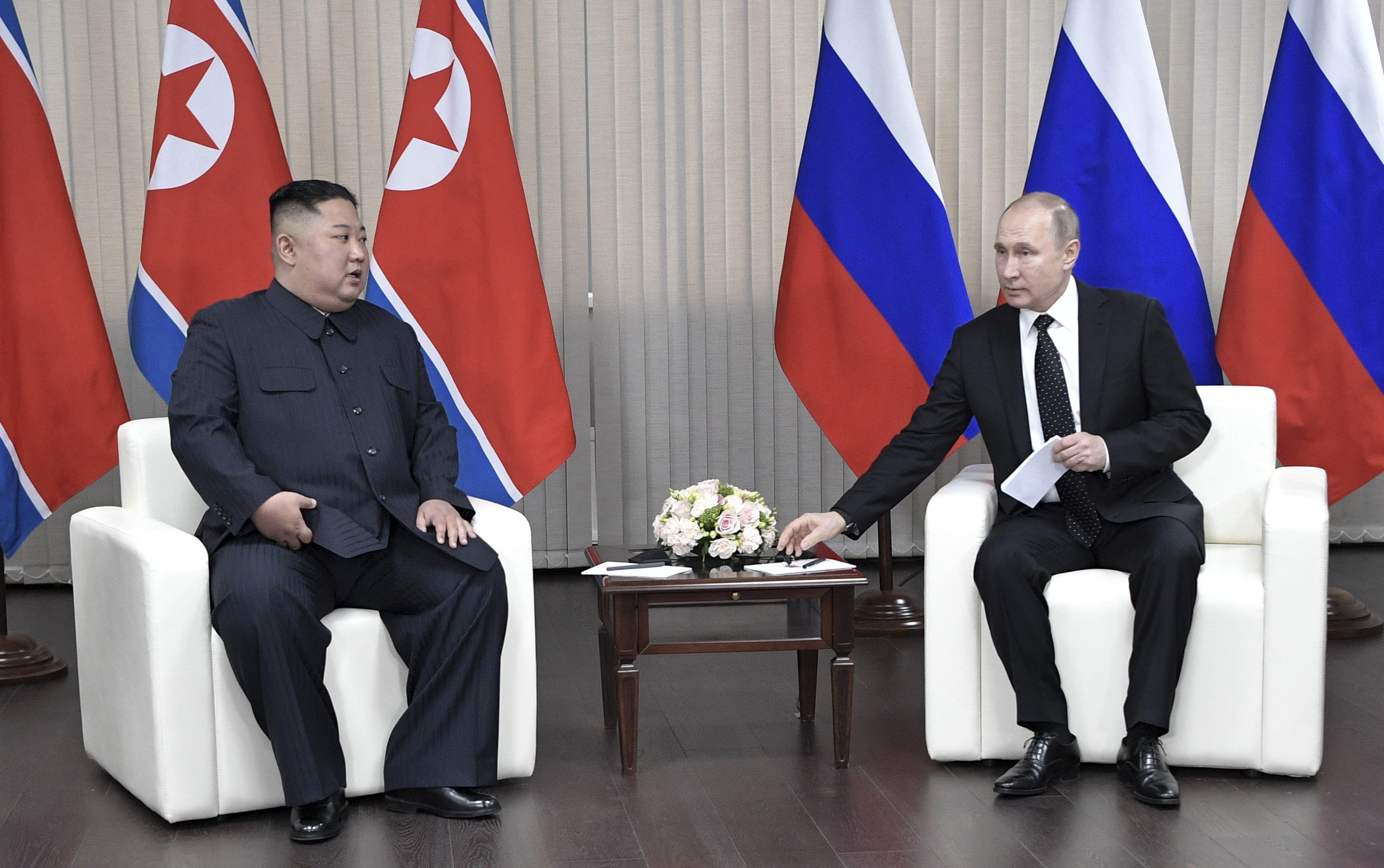 Kim felicitó además a Putin por su reelección para otro mandato de seis años./AP