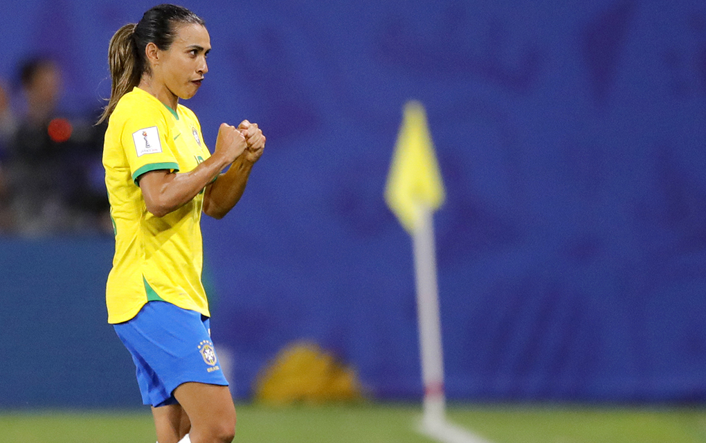 Marta se convirtió en la máxima goleadora en la historia de los Mundiales de hombres y mujeres./AP