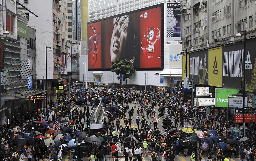 Manifestantes en Hong Kong. /Foto: AP
