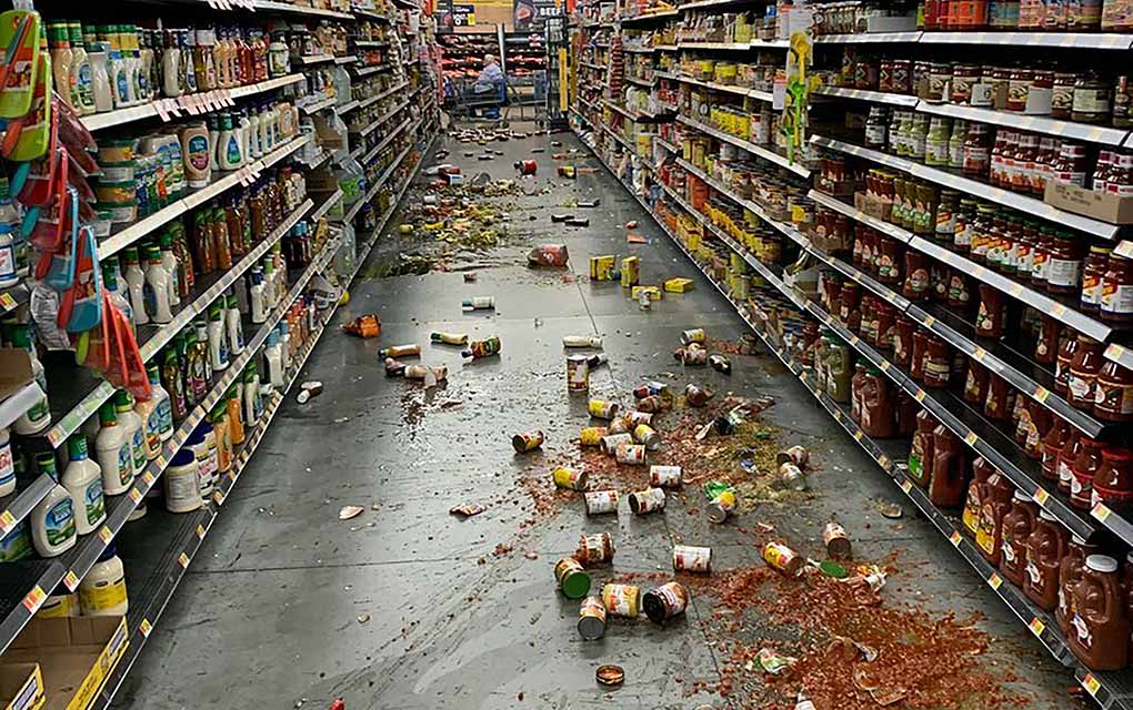 El temblor se sintió en Las Vegas, como el terremoto del día anterior, de acuerdo con la cadena CNN./AP