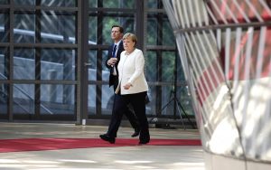 Merkel ha sido reconocida por su buen manejo de la crisis. Foto: AP.