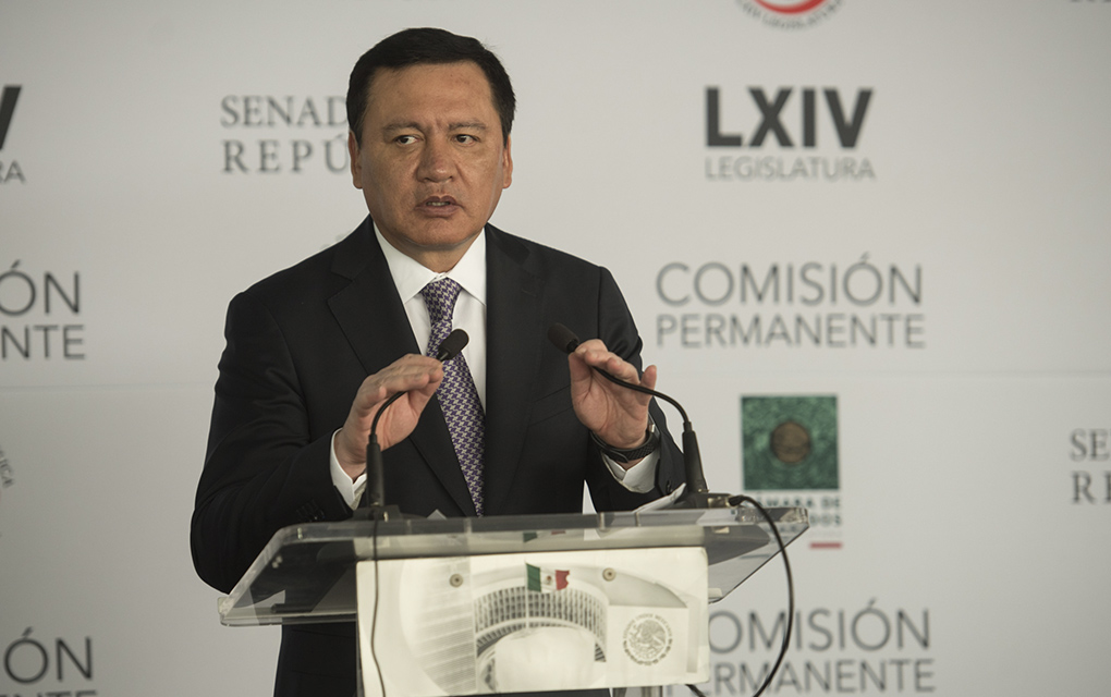Osorio Chong estaba como sustituto de Manuel Añorve en la Comisión Permanente del Senado