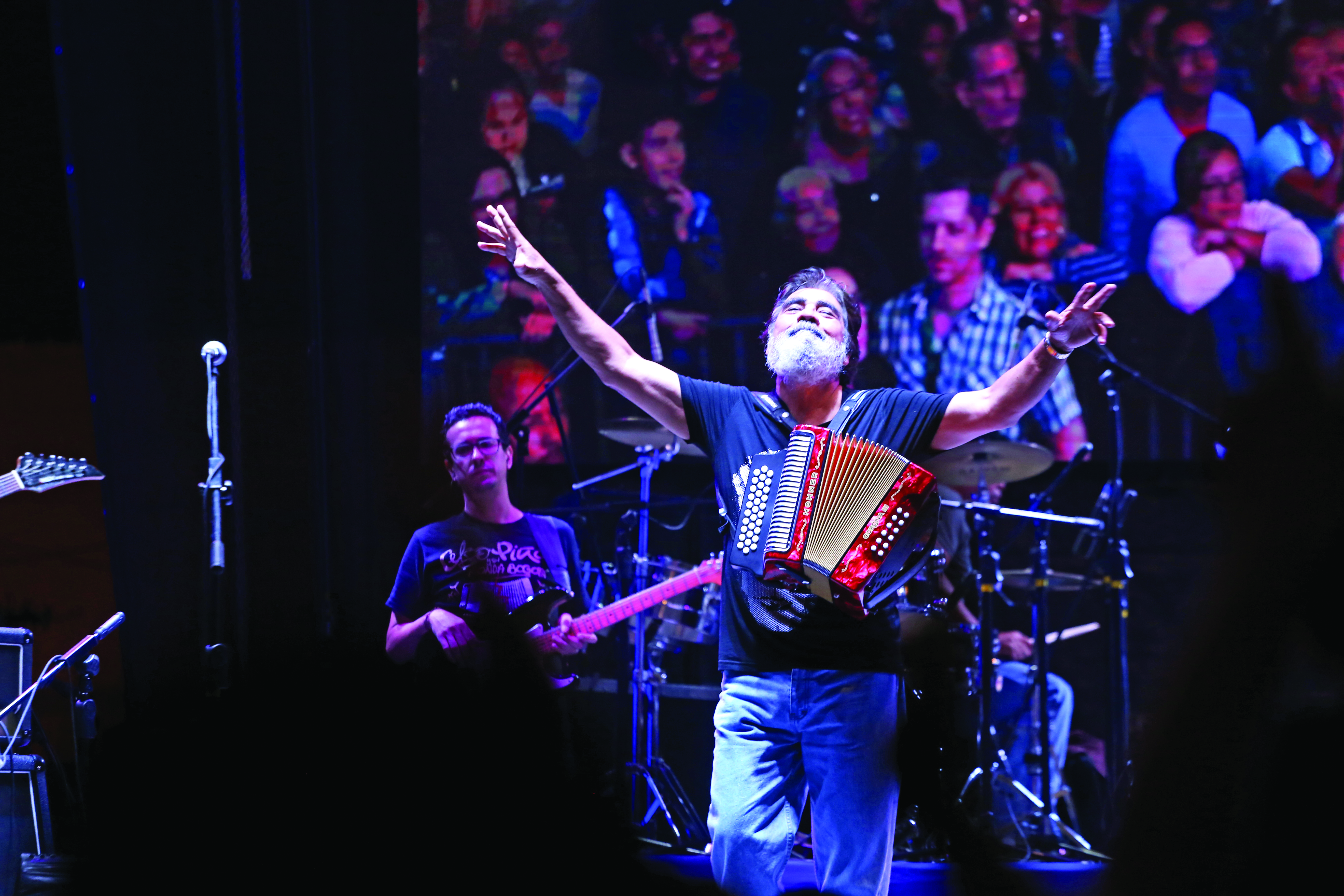 El cantante durante una actuación en el “Hay Festival Imagina el Mundo” en Querétaro en 2018. Foto: Archivo