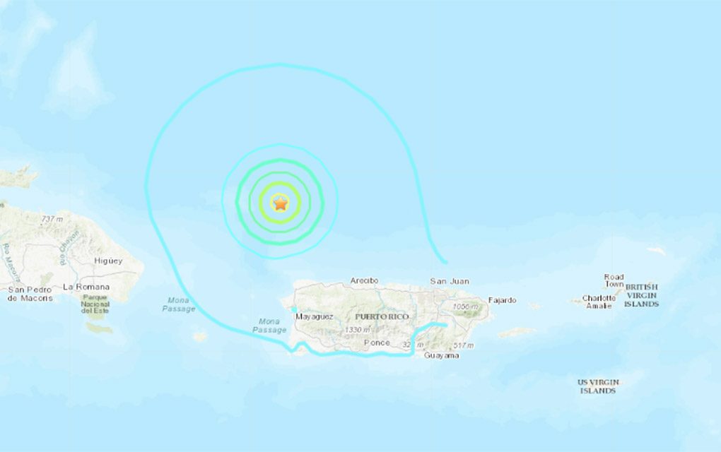 l terremoto también se sintió en otros países del Caribe como República Dominicana./Especial