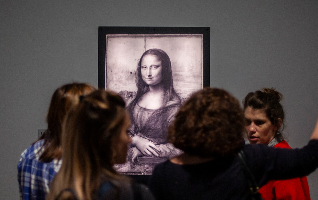 Obra de Leonardo Da Vinci en el Museo del Louvre / AP