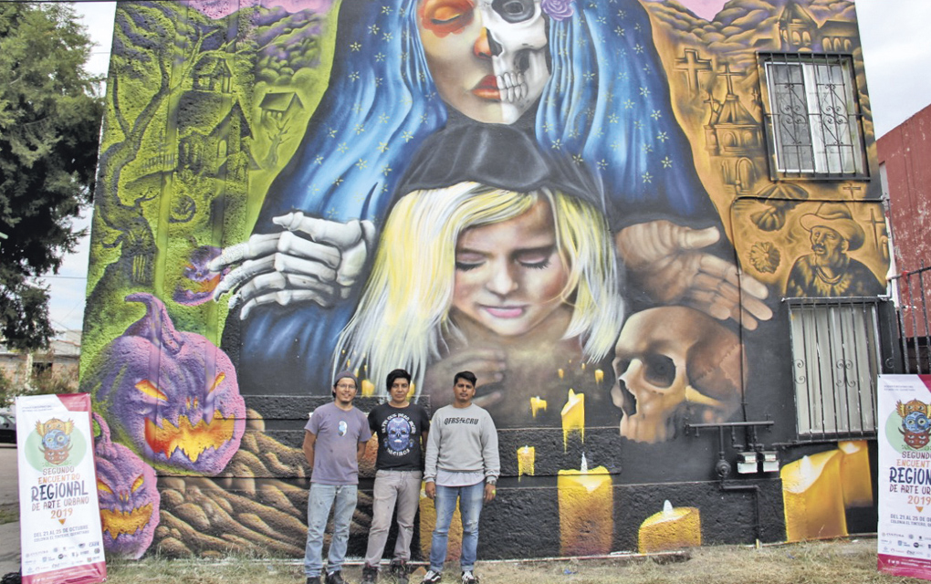 El estado de Querétaro fue representado con el mural ‘Catrina’./Foto: Especial