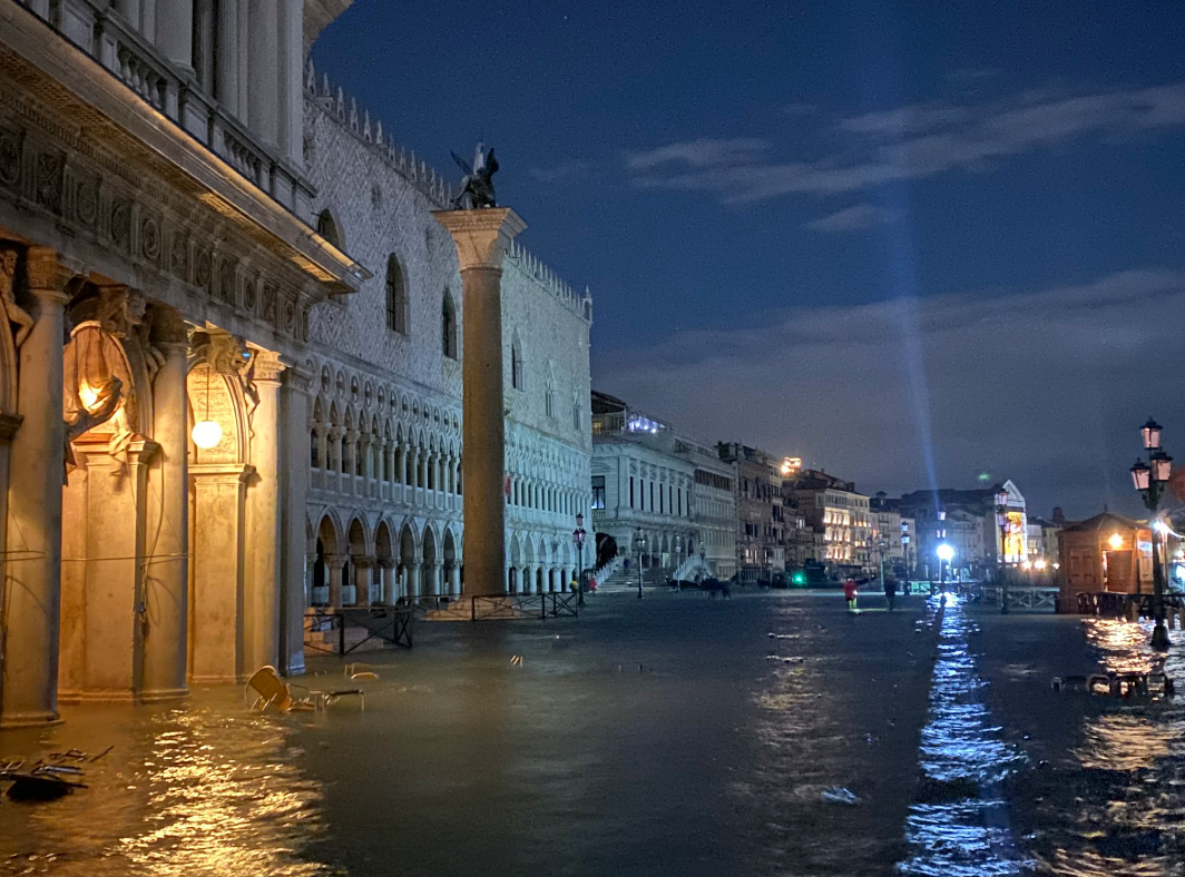 Venecia se inunda. /Foto: Especial