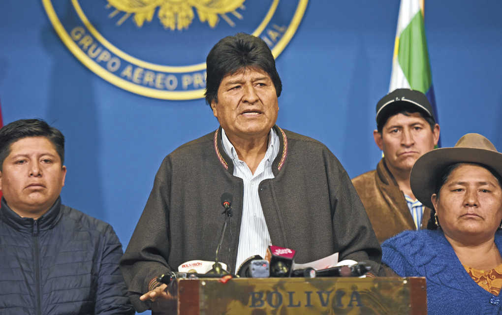 Morales renunció ayer.Foto: AP