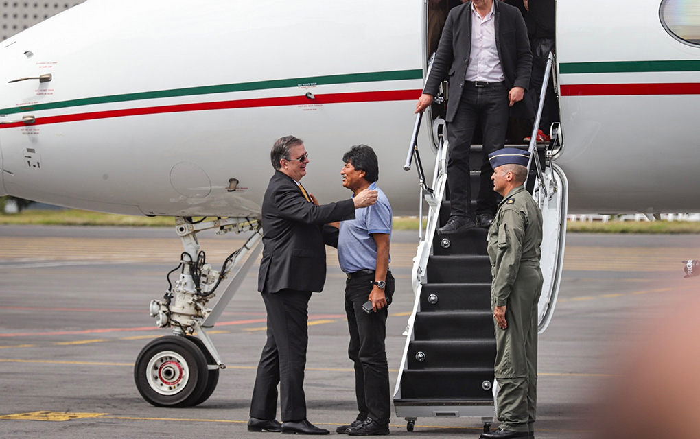 Morales llegó esta mañana al Aeropuerto Internacional de la Ciudad de México./Notimex