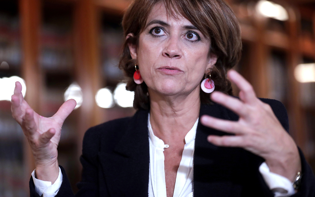 La ministra de Justicia en funciones en España, Dolores Delgado./Foto: AP