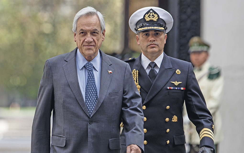 Sebastián Piñera anunció que aumentará el número de efectivos./Foto: AP