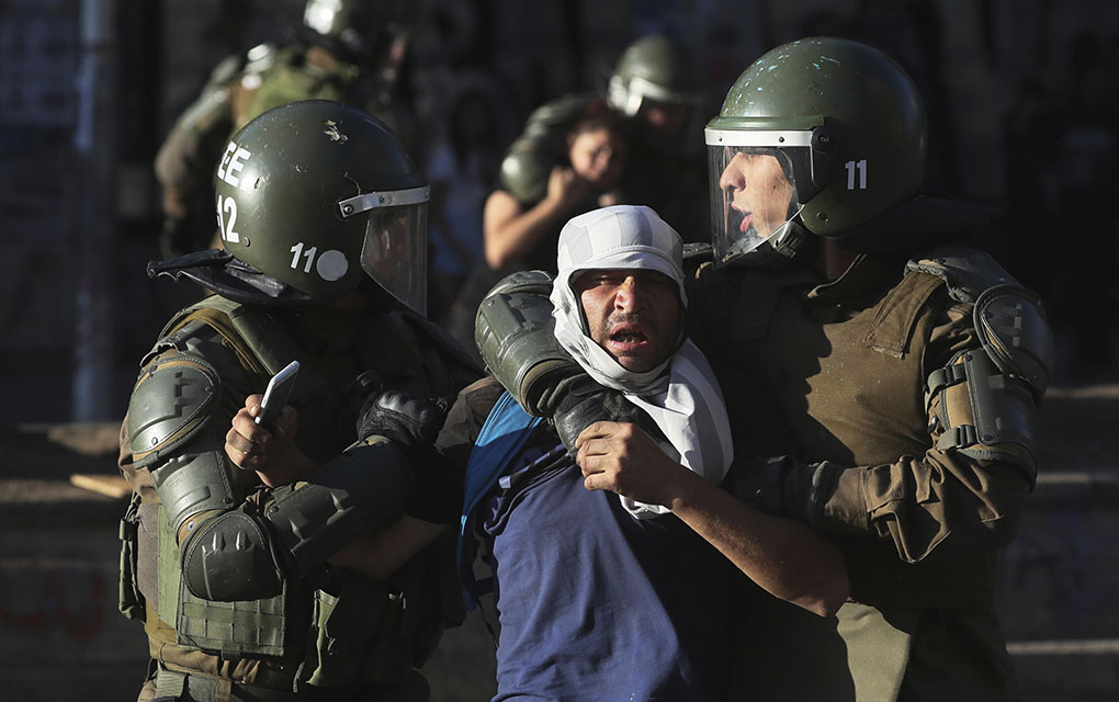 Las manifestaciones en Chile surgieron de forma espontánea./AP