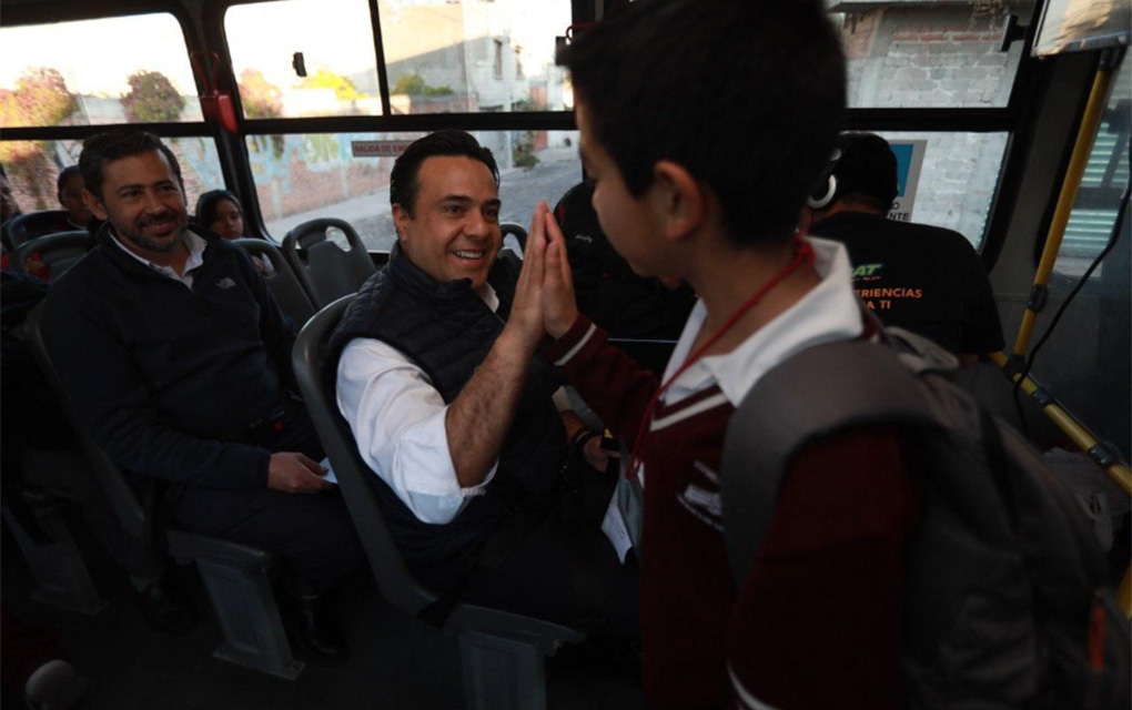 El Transporte Escolar de Querétaro es una de las estrategias del Plan de Movilidad Integral./Especial