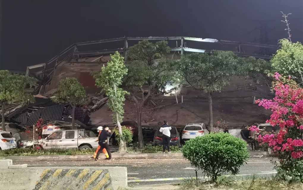 Se rescató a 23 personas entre los escombros del hotel Xinjia Express./Especial