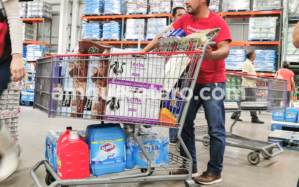 Por coronavirus, iniciaron las compras de pánico en Querétaro