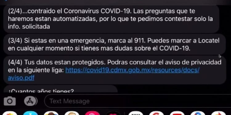 ¿Cómo hacer el test de Covid-19 por mensaje de texto?