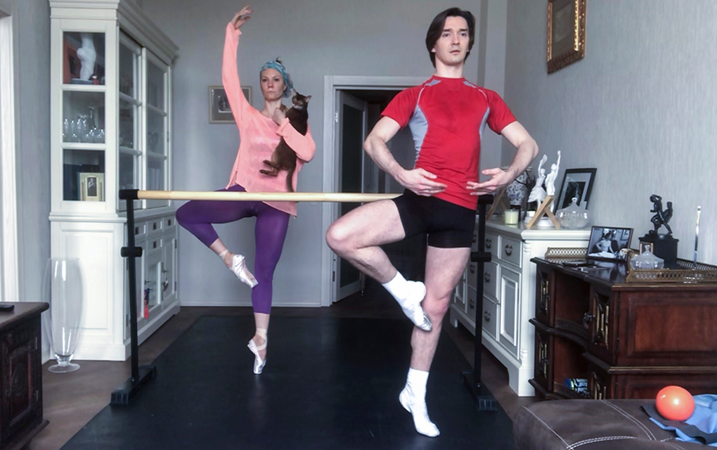 Teletrabajo al estilo ruso: Ballet ensaya desde casa