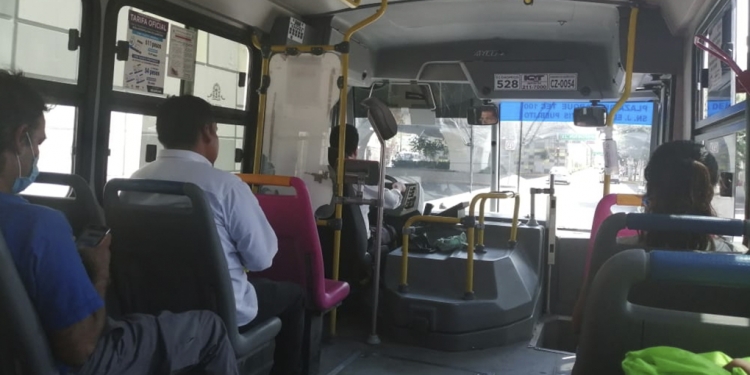 Se vigila cumplimiento de protocolos sanitarios en el transporte público de Querétaro