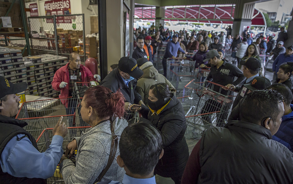 Compras de pánico generan desabasto en la frontera. / Foto: Cuartoscuro