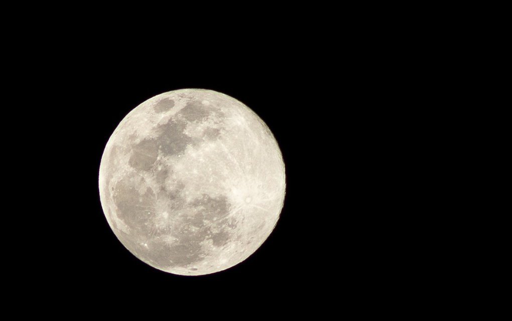 Superluna vista desde Querétaro. /Foto: Yarhim Jiménez