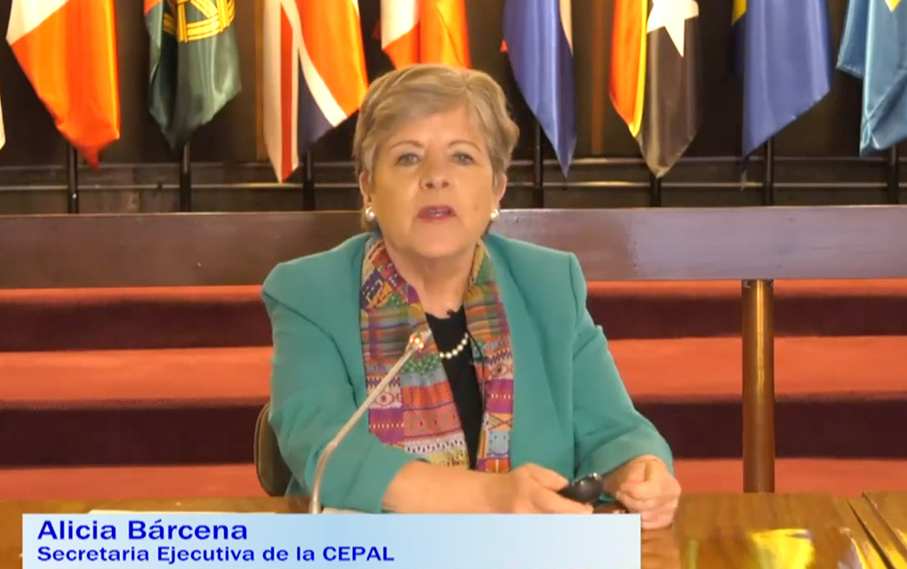 Alicia Barcena, secretaria Ejecutiva de la Cepal. / Foto: Captura de pantalla