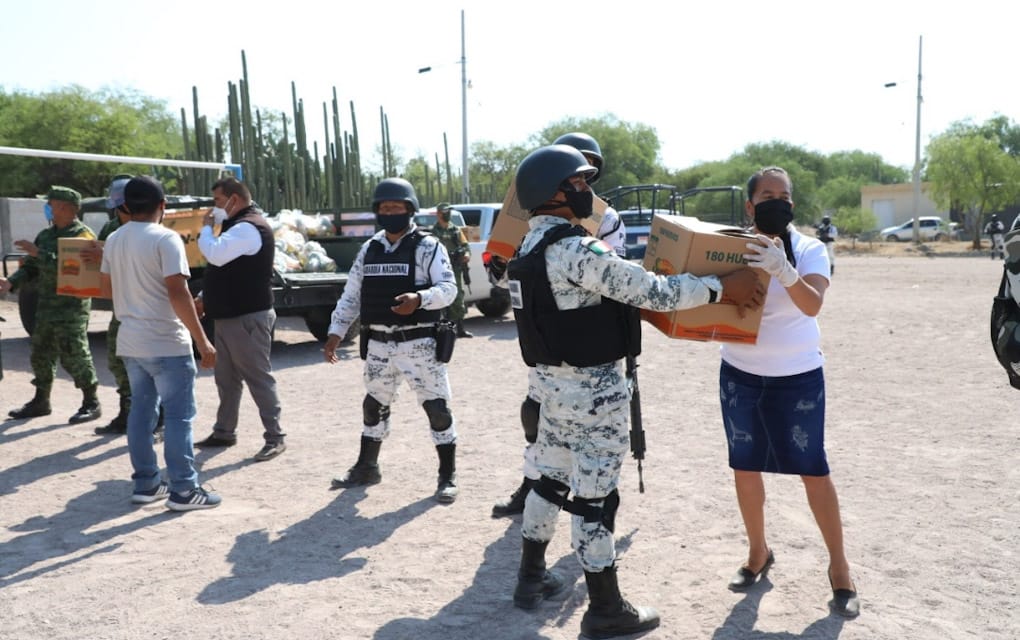 Refrenda Zona Militar y Guardia Nacional apoyo al Municipio de Colón/ Foto: Especial