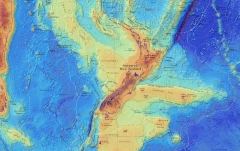 Crean el mapa de Zelandia, el continente sumergido en el Pacífico