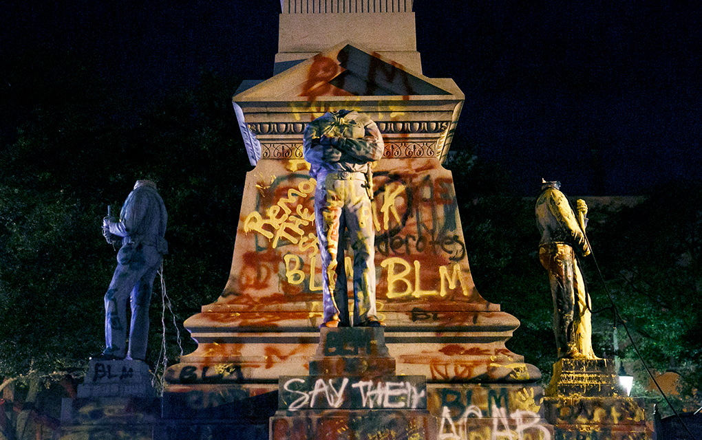 Monumentos, la polémica en protestas antiracismo / Foto: AP