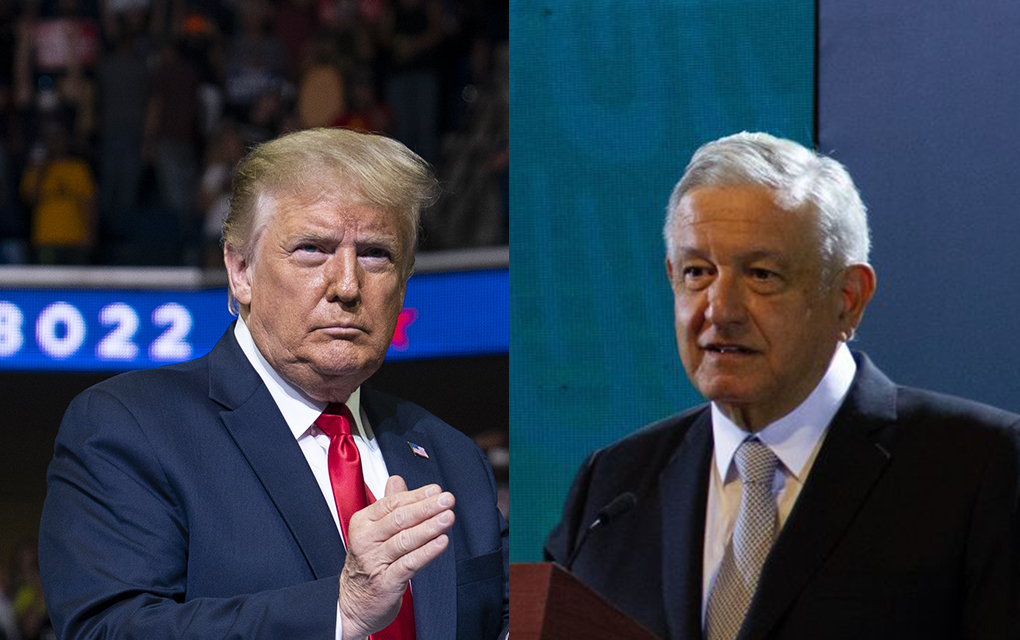 Sobre visita de AMLO a Trump: 'Hay que correr riesgos'. / Fotos: AP y Cuartoscuro