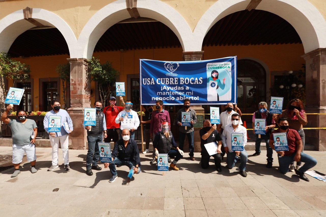 Foto: Especial / Participan comerciantes y ciudadanos jornada de limpieza del Centro Histórico