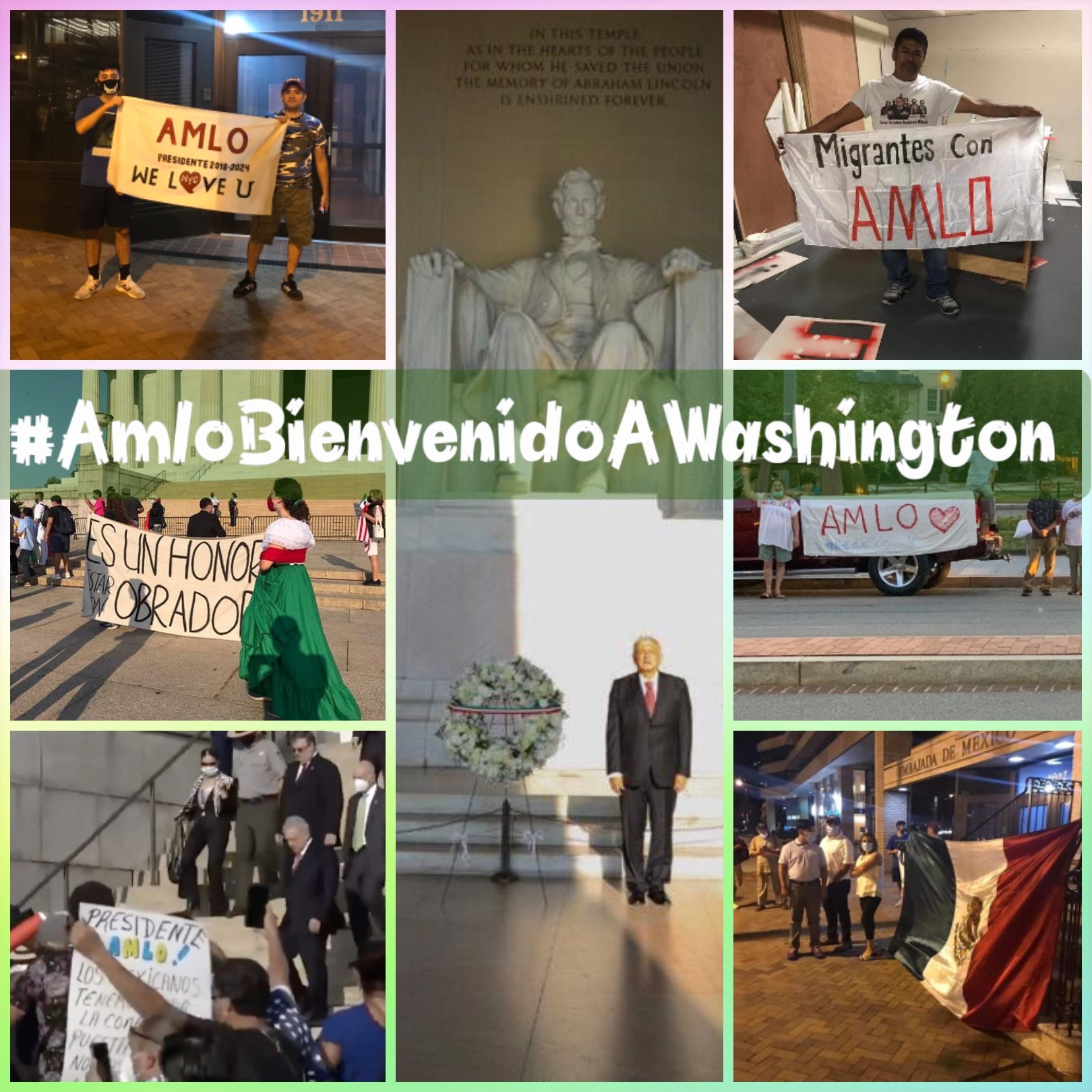 Dan la bienvenida a AMLO con #MexicoDignoYQuerido