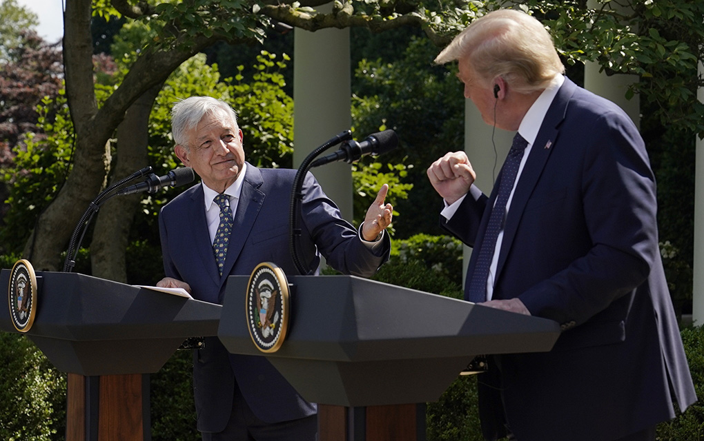 Derrocha ‘miel’ AMLO con Trump en visita histórica . / Foto: AP